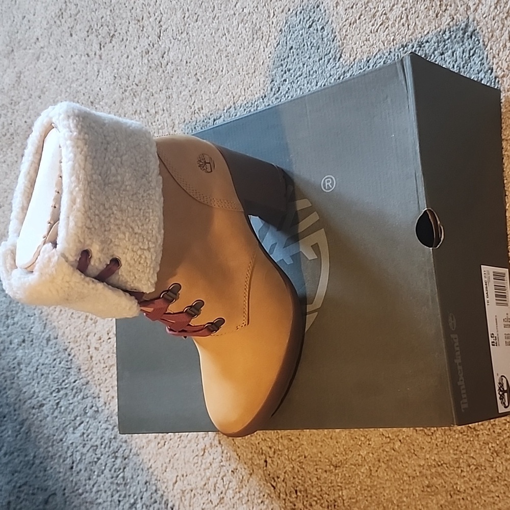 Timberland heeled boots fleece